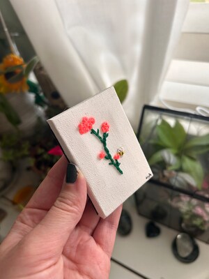 Flower Embroidered Canvas - image2